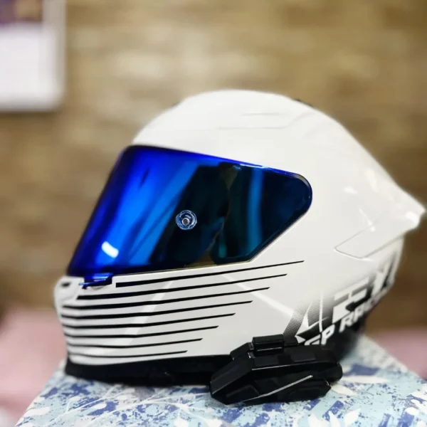 AFTER MARKET NIGHT VISION REVO DARK BLUE VISOR FOR KYT STRIKER /STRIKER 2/NFR/NZ RACE - Image 3