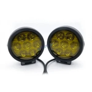 HJG 7 Led White/Yellow Fog Light (70W) with yellow filter
