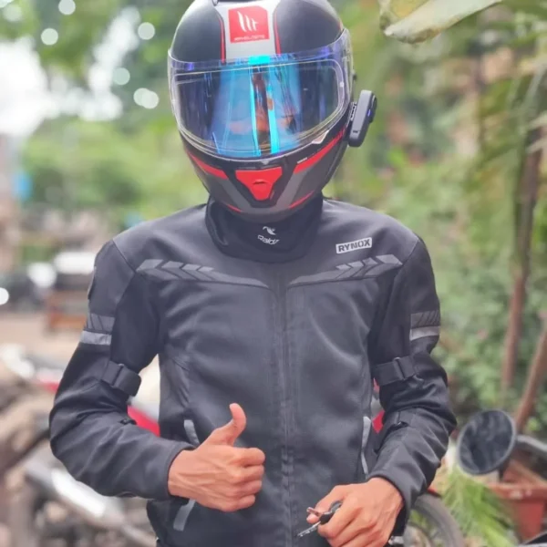 AFTER MARKET NIGHT VISION REVO BLUE VISOR COMPATIBLE WITH MT V12 THUNDER 3, MUGELLO, STINGER MODEL UP TO 2019, THUNDER 3 PRO & 2016 BLADE HELMETS. - Image 2