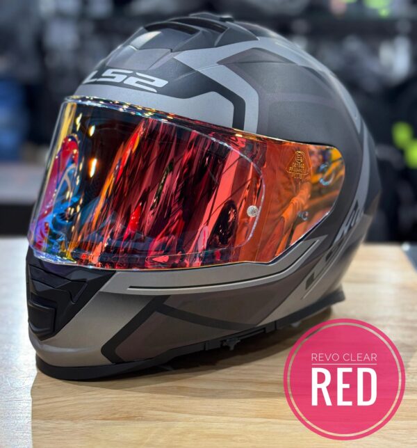 AFTERMARKET NIGHT VISION VISOR- REVO CLEAR RED COMPATIBLE WITH LS2 FF800/FF320/FF353 HELMETS. ( MODEL STREAM, STROM, RAPID) - Image 3