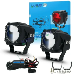 HJG LIU HJG Gorilla Projector Fog Light with Wiring Harness Kit Combo