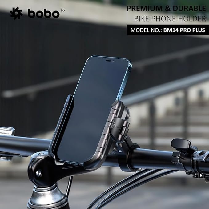 BOBO BM14 PRO Plus Quick Release with PRO Plus Vibration Damper Waterproof Bike/Motorcycle/Scooter Mobile Phone Holder Mount, Ideal for Maps and GPS Navigation - Image 3