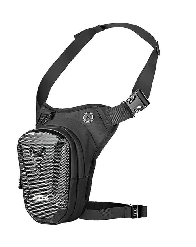 GUSTAVE® Waist Bag for Men, Thigh Bag for Bikers, Waterproof Large Capacity EVA Tactical Outdoor Sports Leg Bag