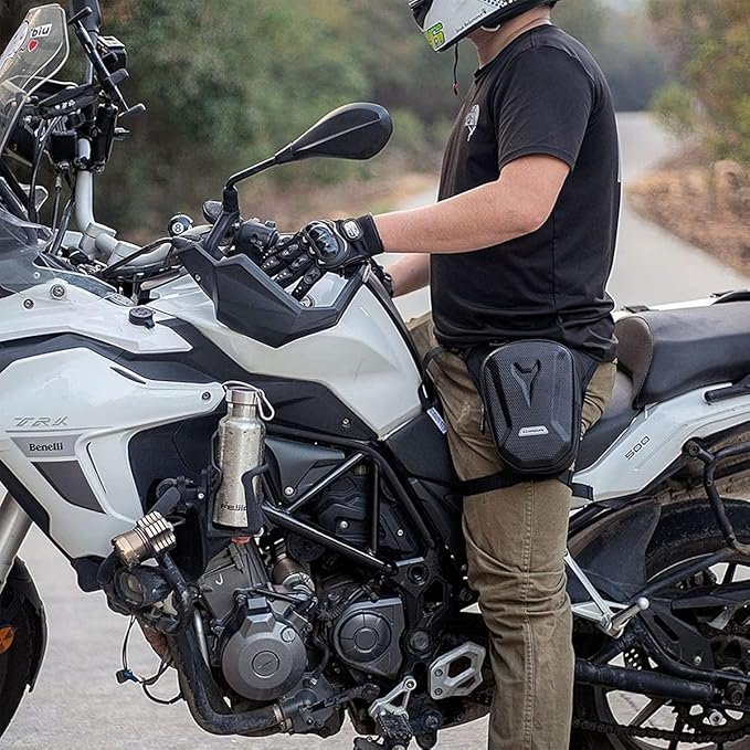 GUSTAVE® Waist Bag for Men, Thigh Bag for Bikers, Waterproof Large Capacity EVA Tactical Outdoor Sports Leg Bag - Image 6