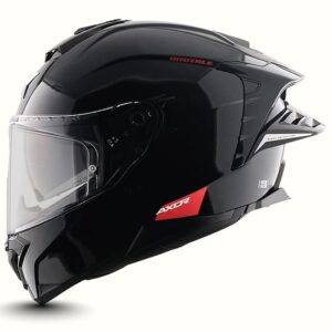 Axor Brutale Solid black Colors Dual Spoiler Helmet –