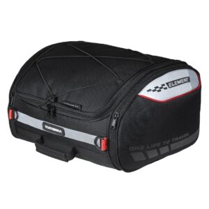 ViaTerra polyester Element Motorcycle Tailbag (35 LTR) I Compatible with All Bikes I Inclusive of Outer Rain/Dust Cover