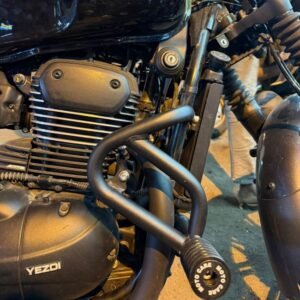 MotoCare CRASH GUARD WITH DUAL SLIDERS FOR YEZDI ROADSTER 2025/26