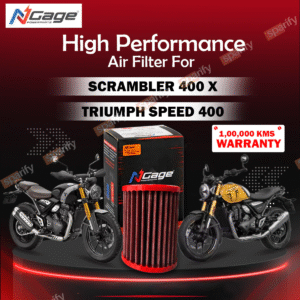 N-Gage Hyper Flow Air Filter for Triumph Speed 400/T4 /Scrambler 400 X