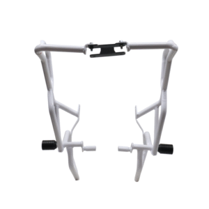 MotoCare Upper & Lower Crash Guard White for TVS Apache RTX 300