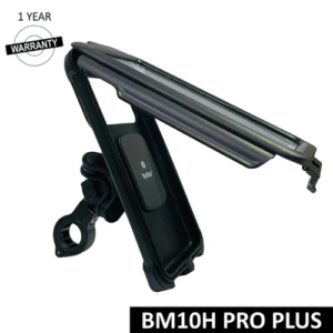 BOBO BM10H PRO PLUS Fully Waterproof Bike Cycle Phone Holder with PRO PLUS Vibration Damper Motorcycle Mobile Mount - Black